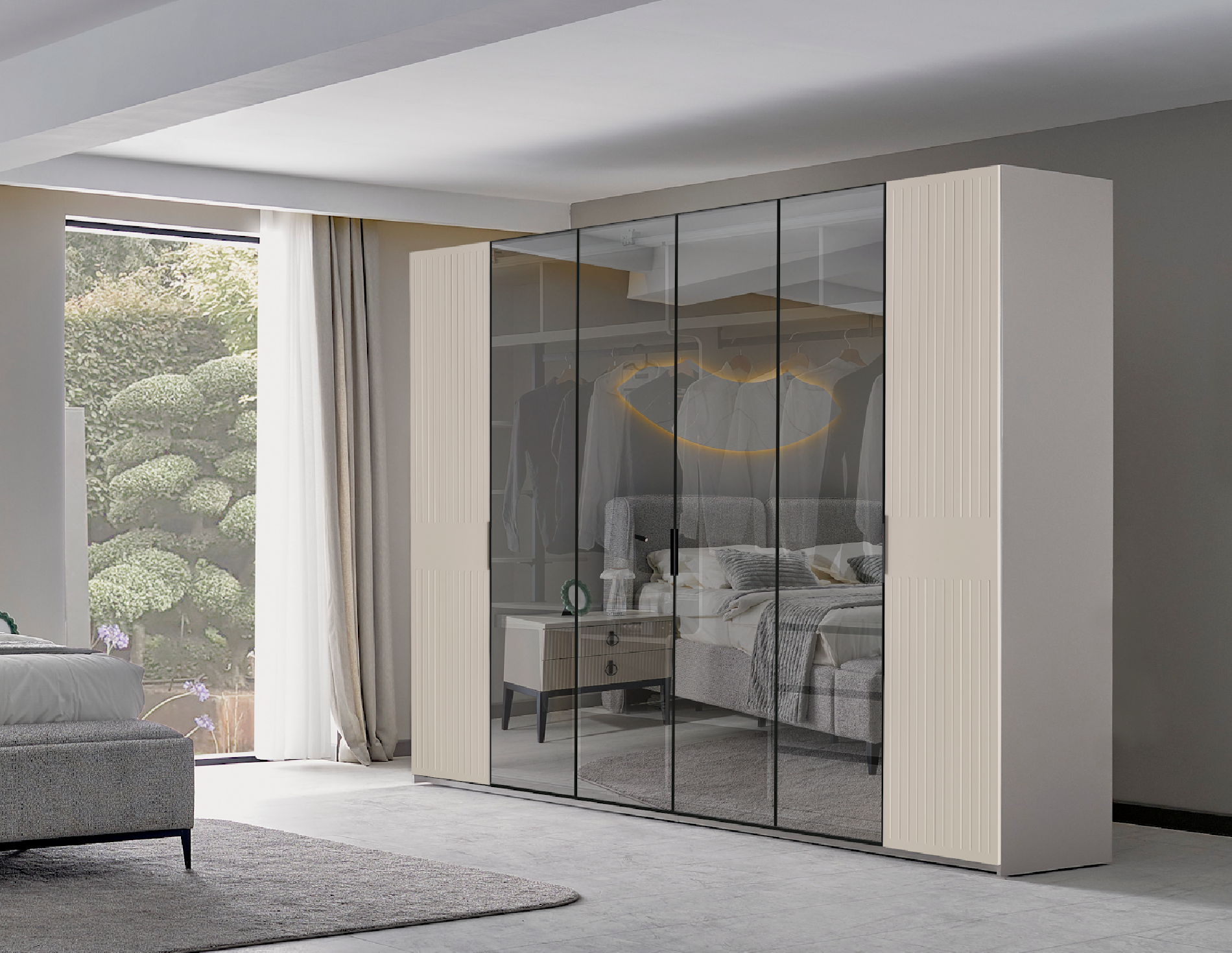 Dulap Ducale 4 usi, 200 cm