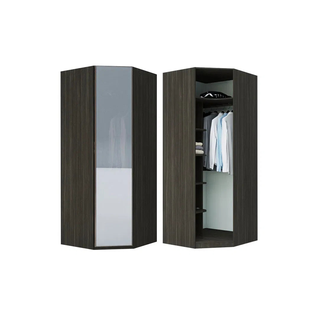 Dulap colț Astoria cu 1 usa de sticla