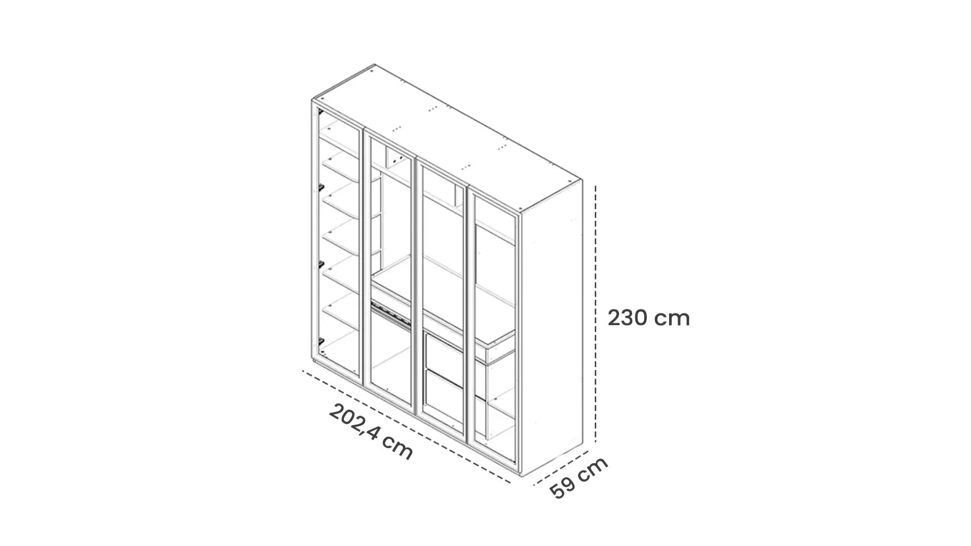 Dulap modular Bergamo