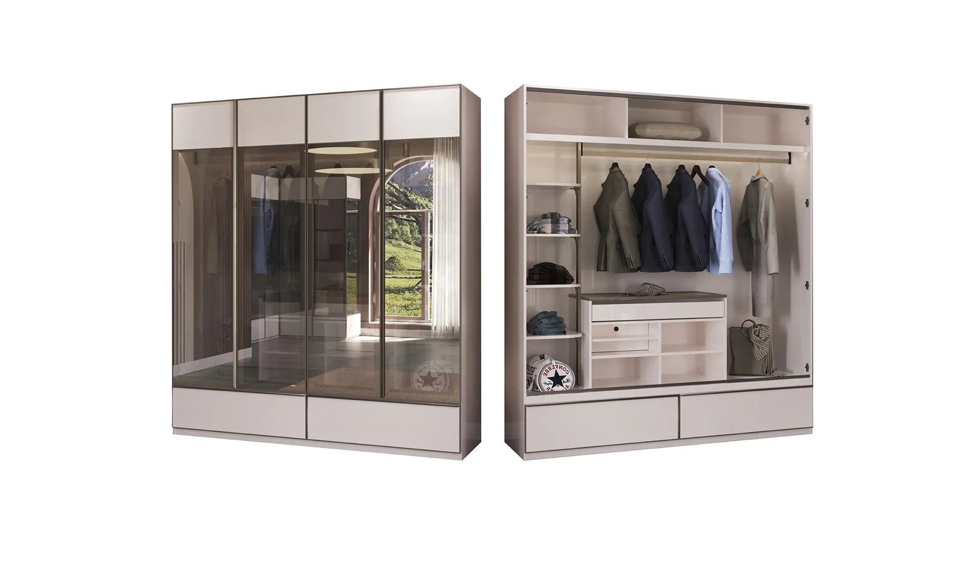 Dulap Dallas 4 usi, 200 cm