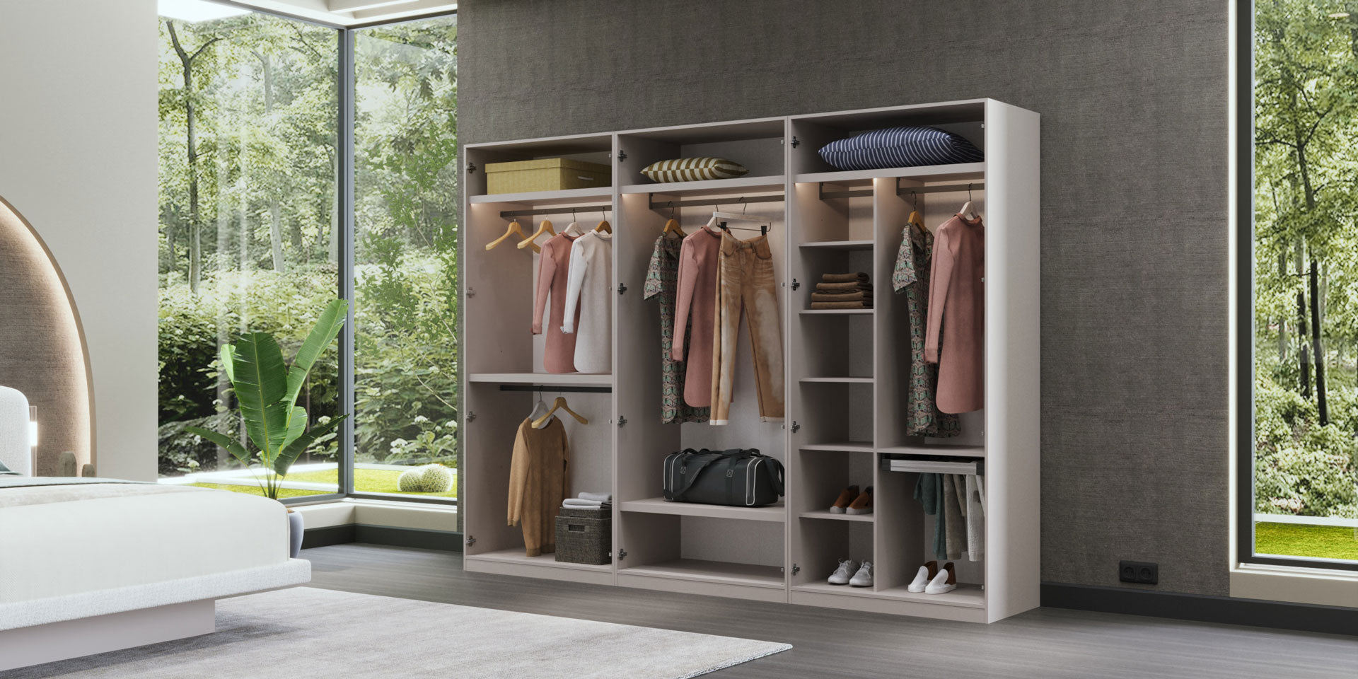 Dulap Modular Savoy - 3m (6 uși)