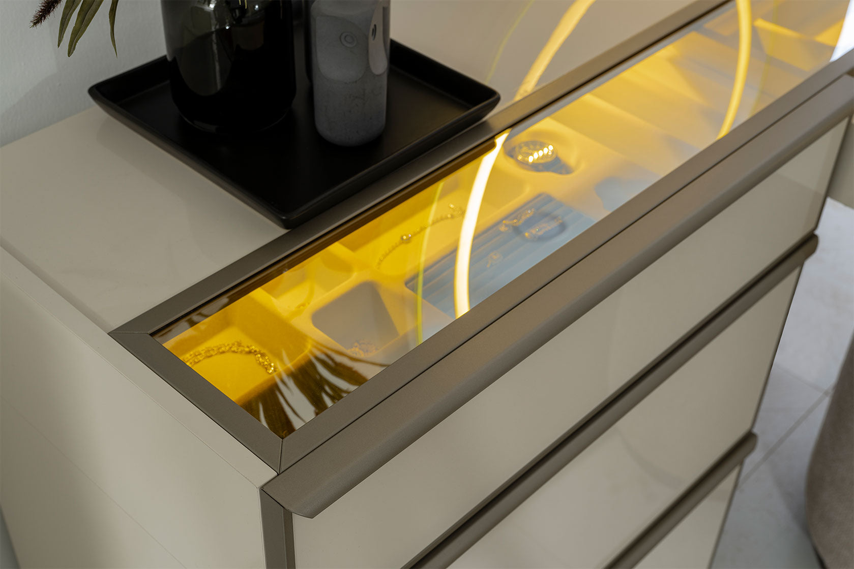 Masă de toaletă cu oglinda Dallas