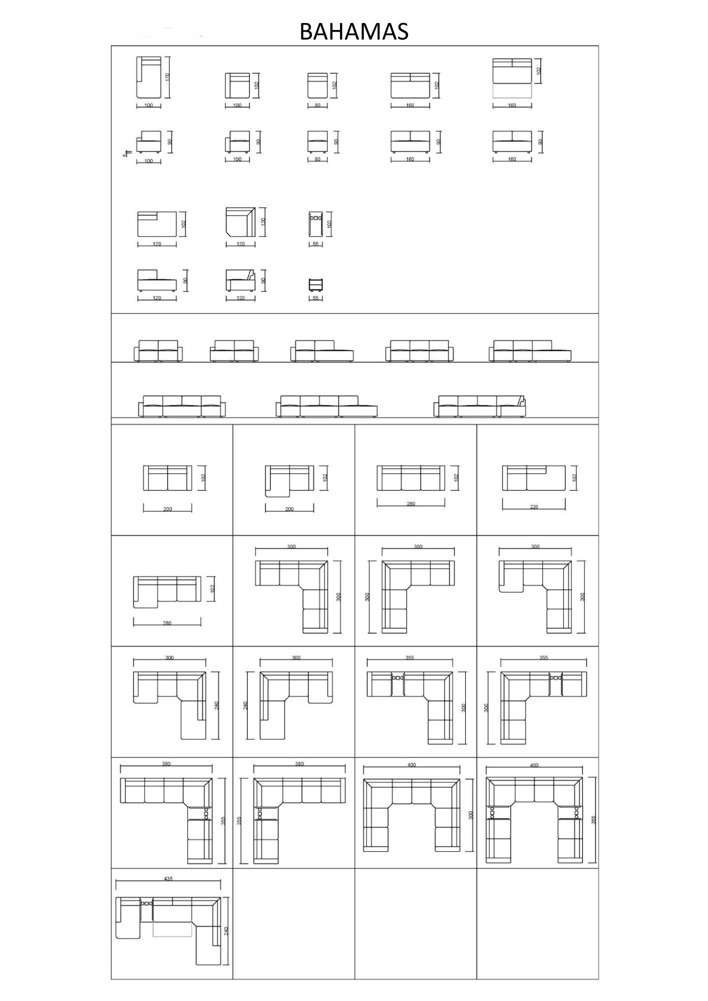 Coltar Relax Bahamas cu extindere electrica