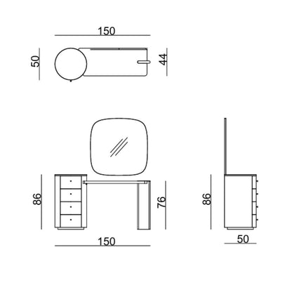 Masa de toaleta LuxTop
