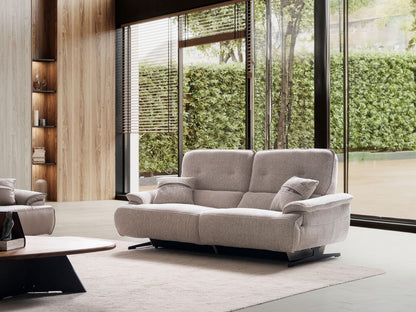 Canapea Parma cu  doua reclinere electrice -/+ consola trapezoidala