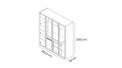 Dulap modular Bergamo