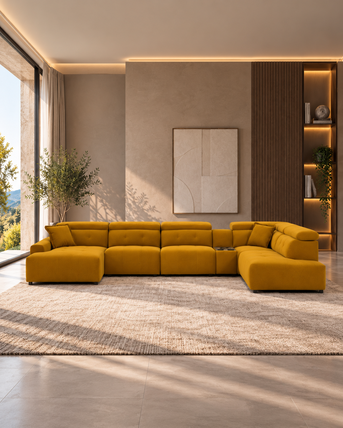 Coltar Oslo in forma de U cu extensie electrica