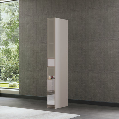 Modul etajera dulap cu usa de sticla Savoy Alpin, 35/25 cm